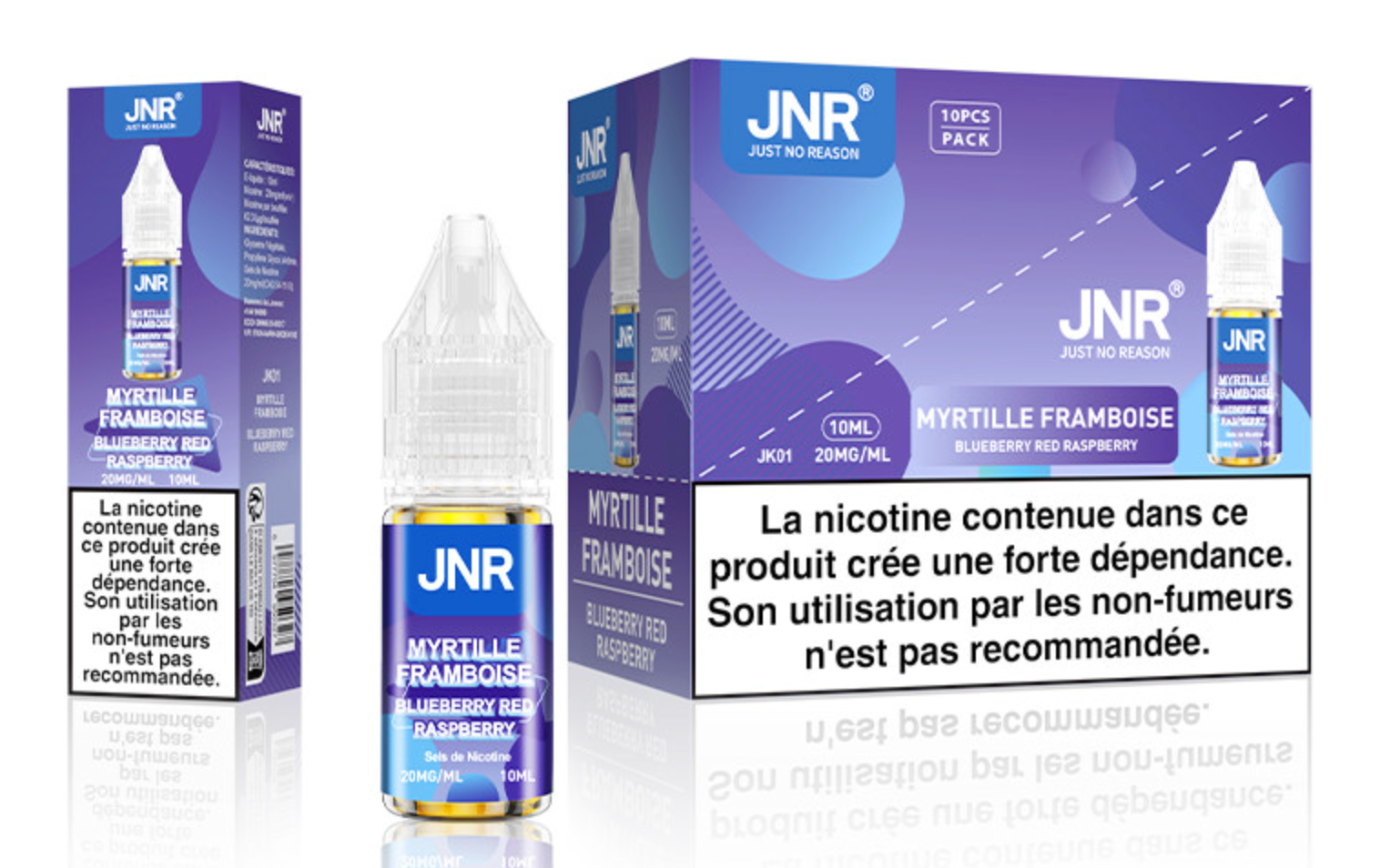 jnr e-liquide (Sel de nicotine) 10ML - JNR