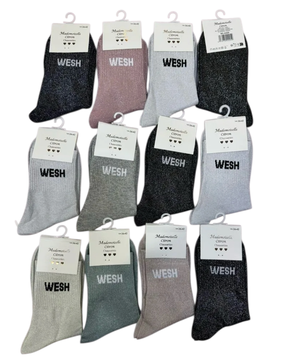 chaussette message wesh